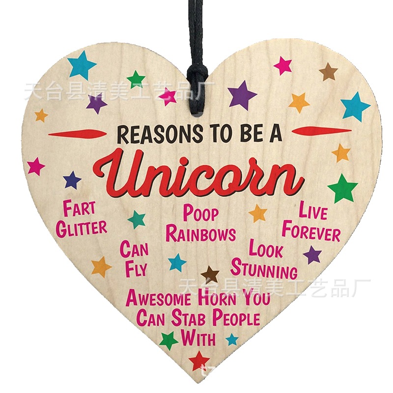 40 100mm Love Wood chip Pendant 1 Pack