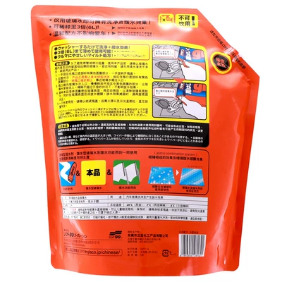 Glass agent coated glass water rain