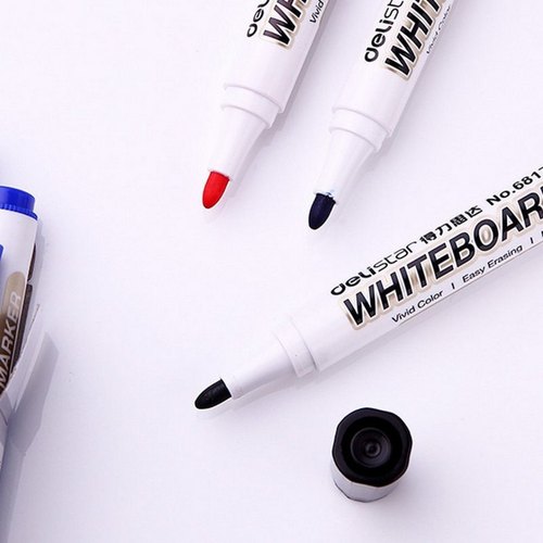Deli 6817 whiteboard pen easy to erase special pen red blue black whiteboard pen erasable office supplies wholesale