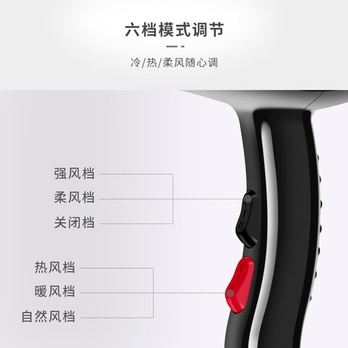 Jinbowang 2800 hair dryer hair salon professional manufacturer wholesale foreign trade high-power household hair dryer cross-border