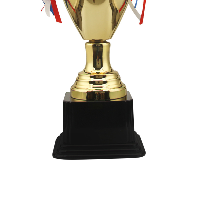 Trofeo metálico grande para reuniones anuales corporativas, premios educativos, trofeos personalizados, regalos conmemorativos, trofeos transfronterizos.