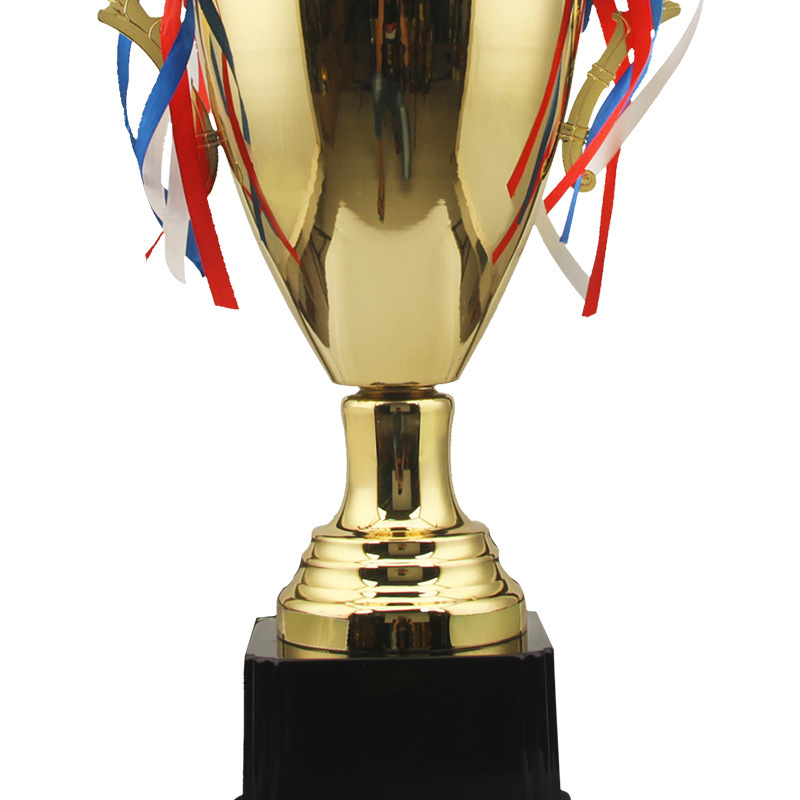 Trofeo metálico grande para reuniones anuales corporativas, premios educativos, trofeos personalizados, regalos conmemorativos, trofeos transfronterizos.
