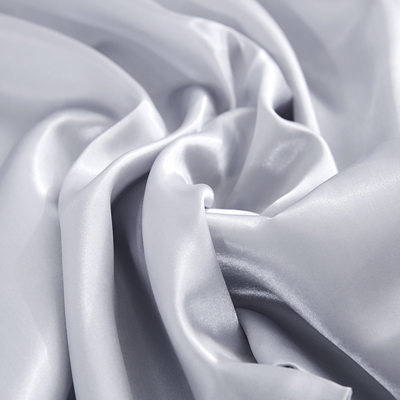 Simple pillowcase satin silk solid color bedding pillowcase wholesale_voghion.com