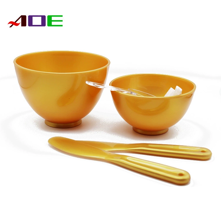 Silicone cosmetic face mask bowl AOE, salon mixing set — sizes 128×90 mm and 110×65 mm, customizable color