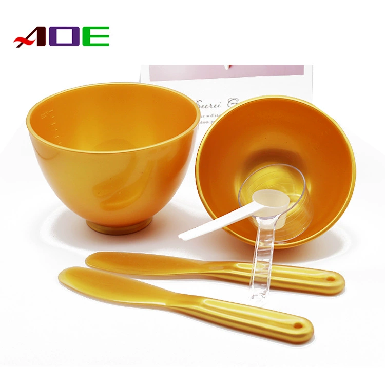 Silicone cosmetic face mask bowl AOE, salon mixing set — sizes 128×90 mm and 110×65 mm, customizable color