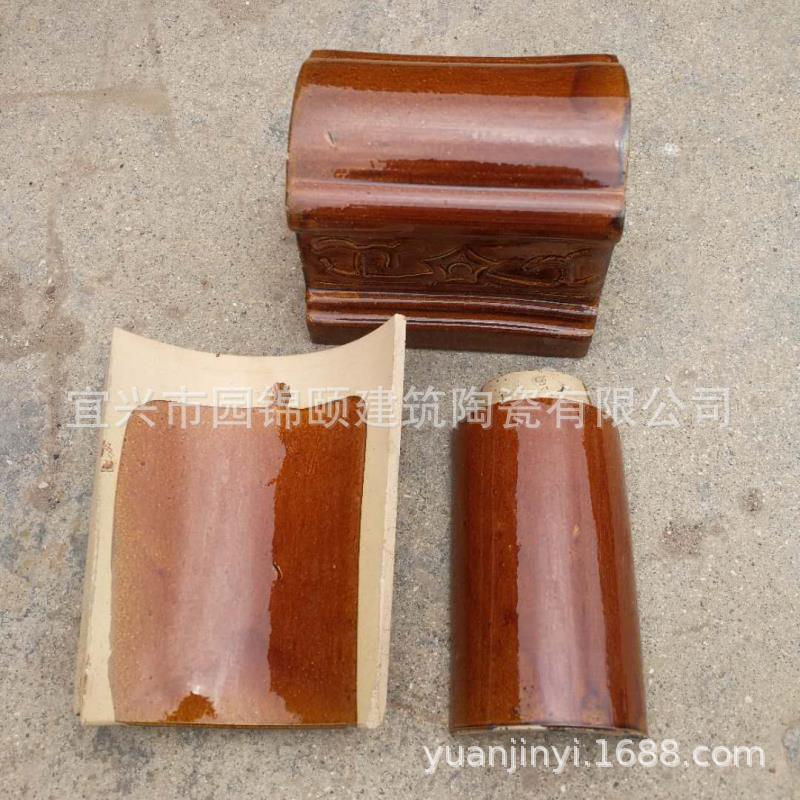 厂家直供 琉璃瓦筒瓦 寺庙筒瓦 庙瓦 宜兴筒瓦 古建瓦 瓦厂 现货