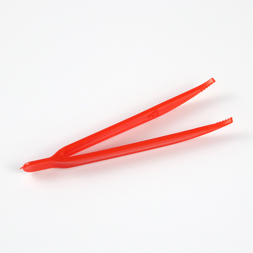 Plastic tweezers kindergarten children's handmade diy anti-static toys flat head round head small clip plastic tweezers