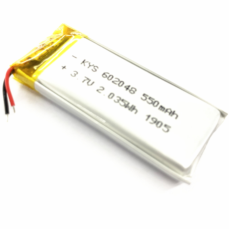 供应602048 3.7V 550mAh 602050 602248 602250智能遥控器锂电池