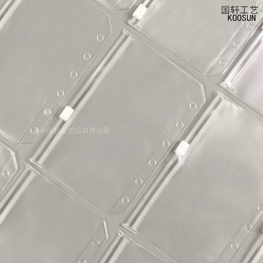 A7活页笔记本配件 PVC活页拉链袋 6孔活页笔记本收纳袋