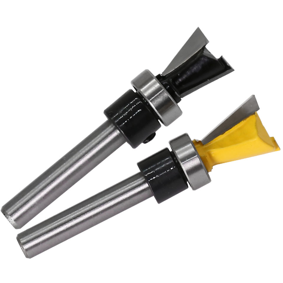 Cojinete de imitación cortador de cola de milano ranura fresadora carpintería fresadora cortador de corte máquina de corte cabeza máquina de grabado Gong cuchillo cortador de boca