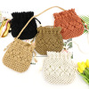 Woven fashionable straw fresh beach small bag one shoulder