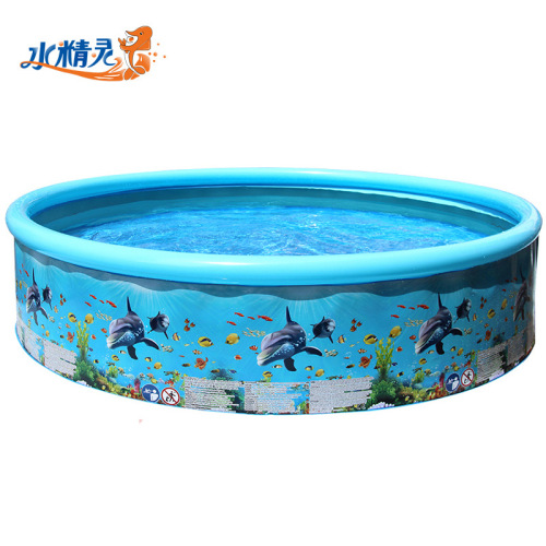 Children's inflatable pool home ocean cartoon round hard plastic paddling pool children adult large outdoor swimming pool