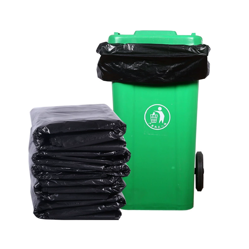 Extra large big plastic disposable garbage bag, wholesale, increased thickness