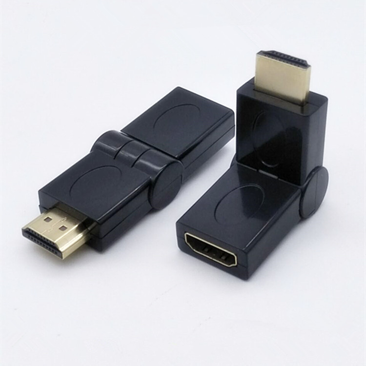 厂家直供 HDMI公对母转接头 180度转弯头 hdmi转换头 镀金 1.4版
