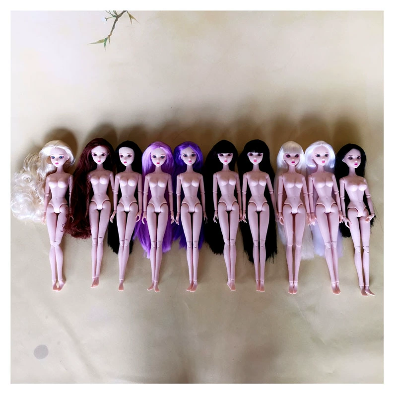 Голова куклы BJD 6 частая сердечная кукла, официальный мейкап, 3D-глаза, голова куклы, обхват головы 11 см