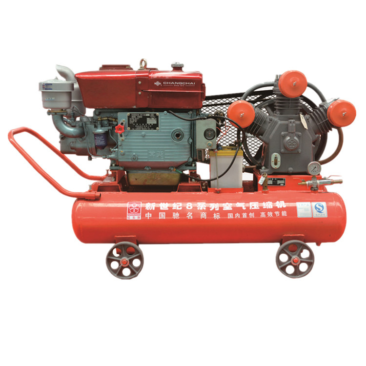 Red Five Ring Piston Air Compressor Mine Pile Breaking Air Compressor Rock Drill Air Pick Matching Diesel Air Compressor Red Five Ring Piston Air Compressor Mine Pile Breaking Air Compressor Rock Drill Air Pick Matching Diesel Air Compressor