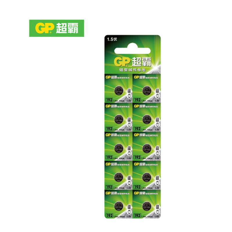 Chaoba (GP)192 LR41 AG3 Card Pack 10 1.5V Alkaline button cell One Card Price Chaoba (GP)192 LR41 AG3 Card Pack 10 1.5V Alkaline button cell One Card Price