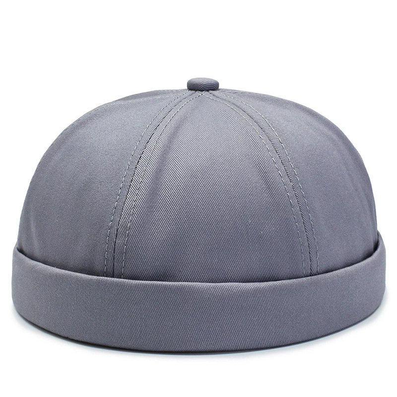 Landlord hat cotton beanie, solid spring–autumn brimless cap, one size adjustable 56–58 cm