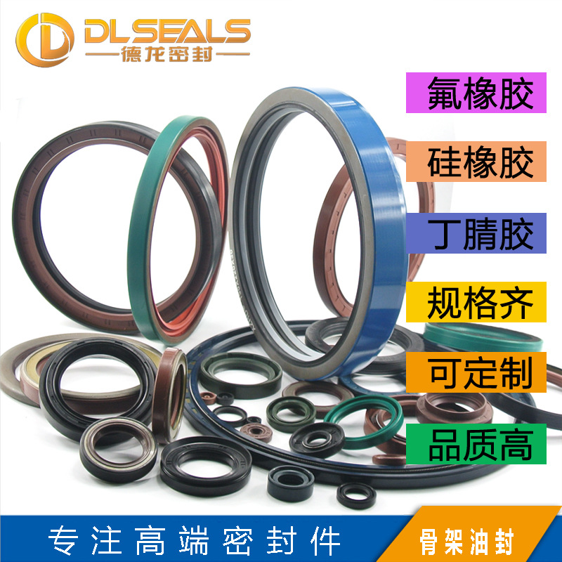 DLSEALS供应耐磨旋转骨架油封 铁壳机械油封 洗沙机防尘骨架油封