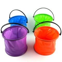 Folding bucket water toy, art gouache pen small brush holder, telescopic folding color pen holder