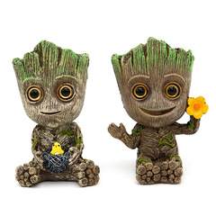 Transformers 3 Galaxy Guardians Oxygen Tree Sculpture, with Bird and Flower Nest Tree Water Tank Landscape Decoration Scene