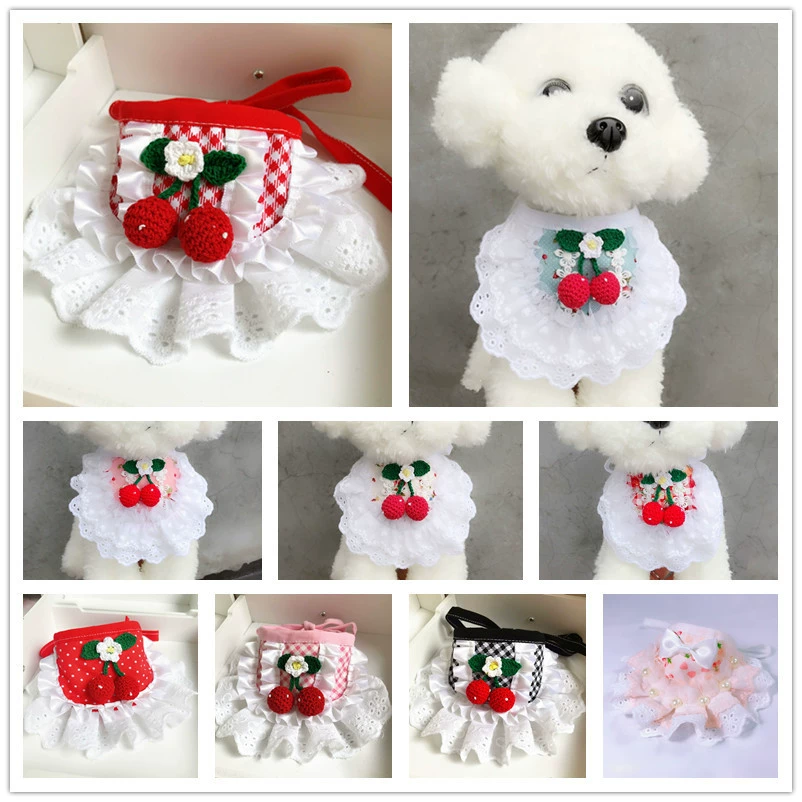 Pet шарф нагрудник собака Слюна полотенце маленькая собака нагрудник кошка нагрудник аксессуары Тедди Само