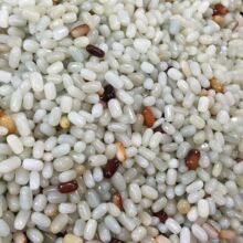 新疆和田玉青白玉散珠玉珠子籽料手链项链随形珠散珠珠子批发