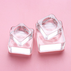 Eyelash grafting glue crystal glass spacer Square crystal table spacer Eyelash transplantation auxiliary tool