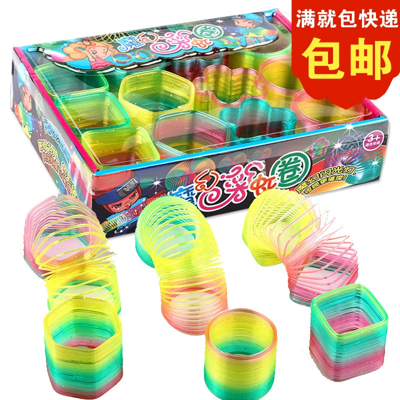 Rainbow неоновый классическийSlinky, игрушка, новая коллекция, ностальгия, 12 штук