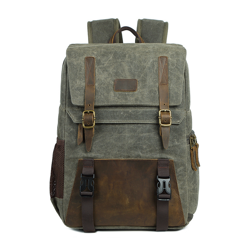 Ancient waterproof canvas casual backpack