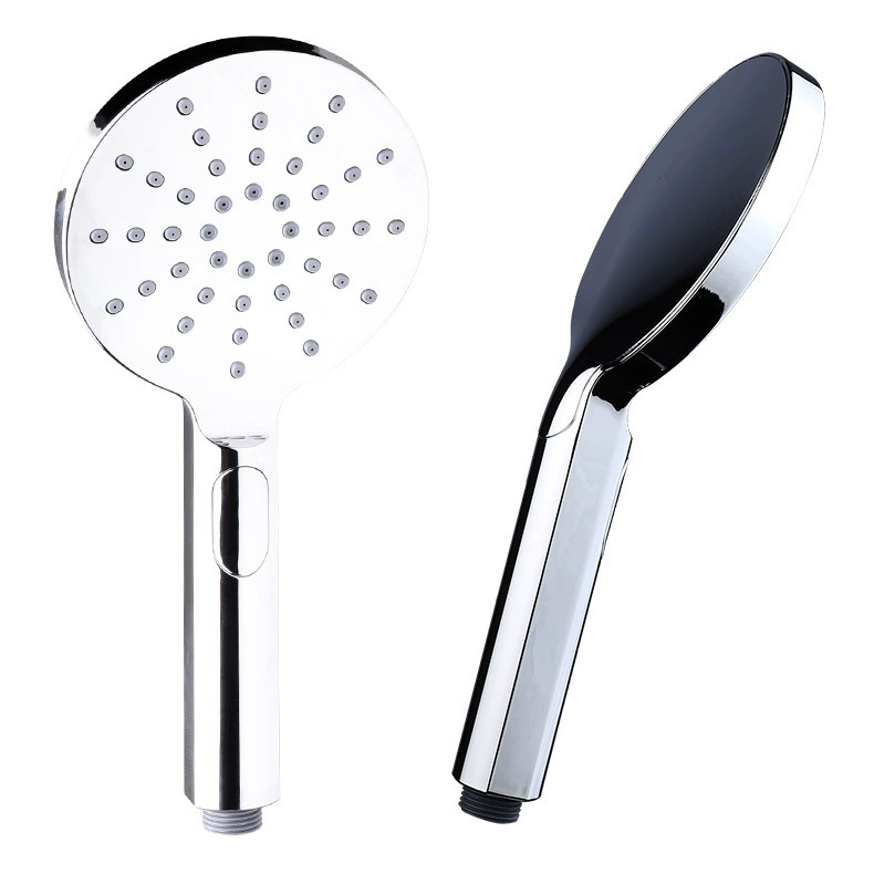 Factory direct sales high-end supercharged water-saving electroplated shower head 120mm multi-functional handheld shower head