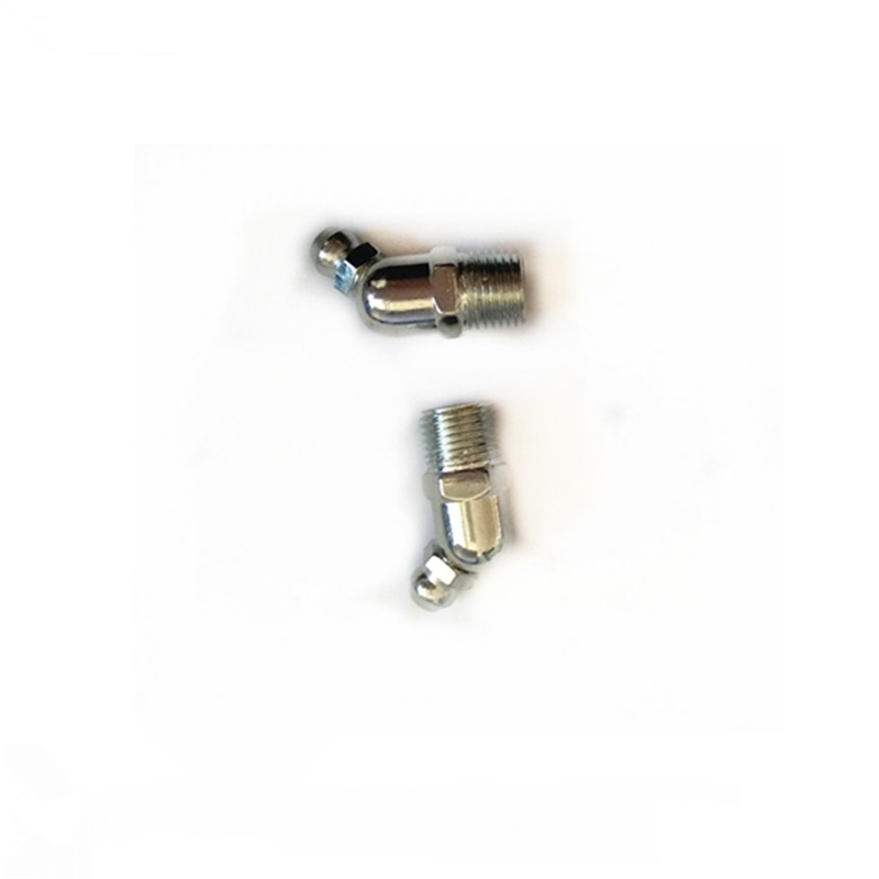 Fabricante en stock suministro británico hilo 1/8-28 , 45 grados lubricante pistola de grasa accesorios boquilla