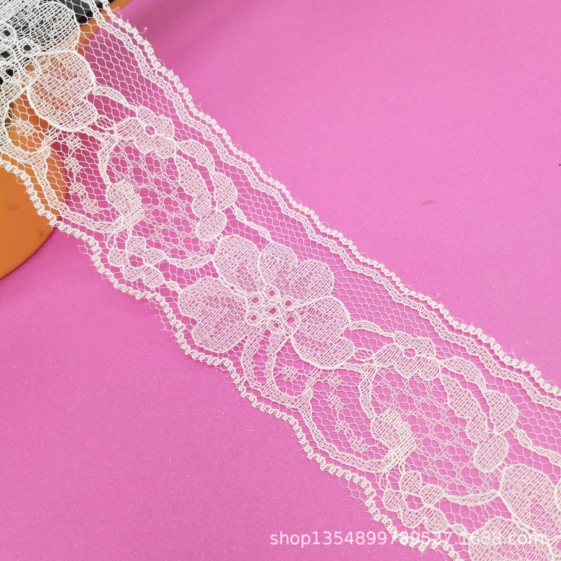 厂家现货批发5厘米无弹蕾丝花边 无弹花边 无弹蕾丝 立体花边辅料