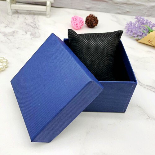 Factory direct sales non-woven pillow watch box bracelet box gift box jewelry jewelry box packaging box hot stamping logo