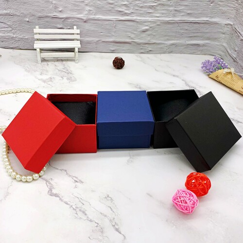 Factory direct sales non-woven pillow watch box bracelet box gift box jewelry jewelry box packaging box hot stamping logo