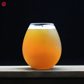 透明蛋型杯精酿水滴杯大肚啤酒杯酒花儿梦想酿造啤酒杯可定 制LOG