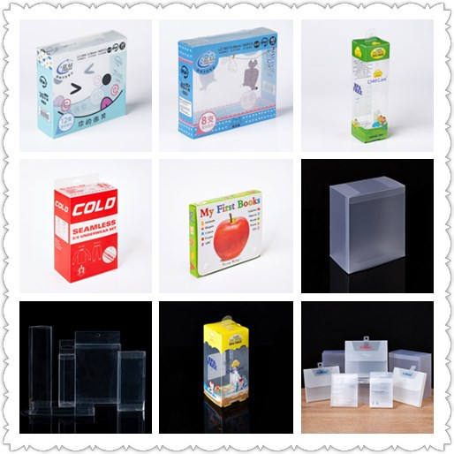 厂家多规格耳机小方盒 PVC胶盒 透明塑料PVC盒 可折叠产品包装盒