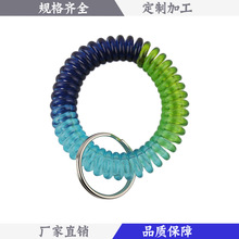 EVA塑料弹簧手圈寄存号码牌伸缩钥匙圈手环弹簧绳电话线QQ圈