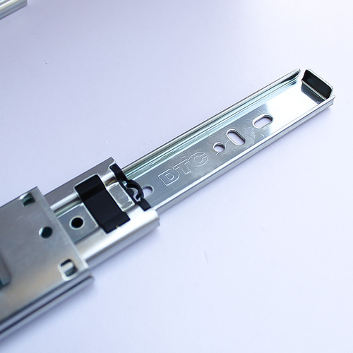 DONGTAI three-section steel ball slide rail damping guide rail track slide rail drawer guide rail full pull buffer slide track hot sale