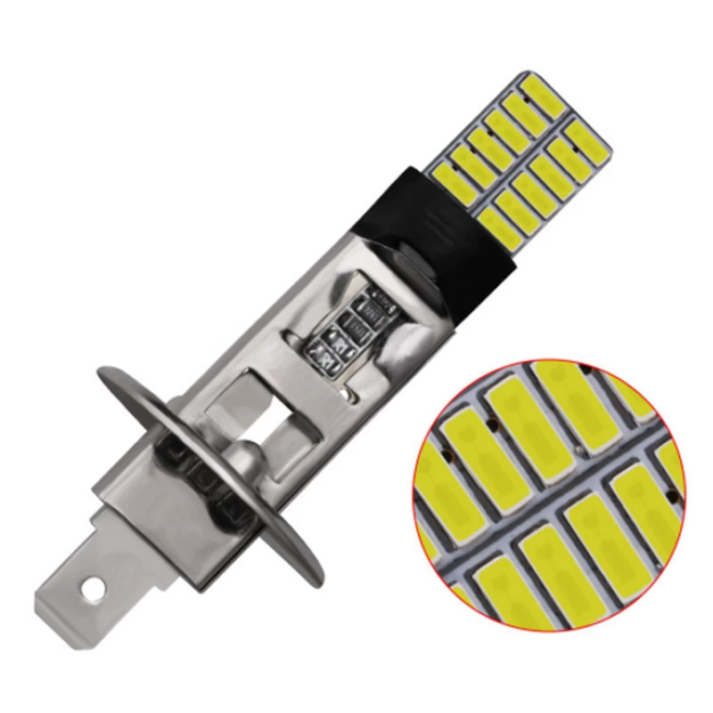 Сверхяркая декодирующая фара противотуманная H3 4014 24SMD автомобильная противотуманная лампа 24LED передняя лампа H3 светильник