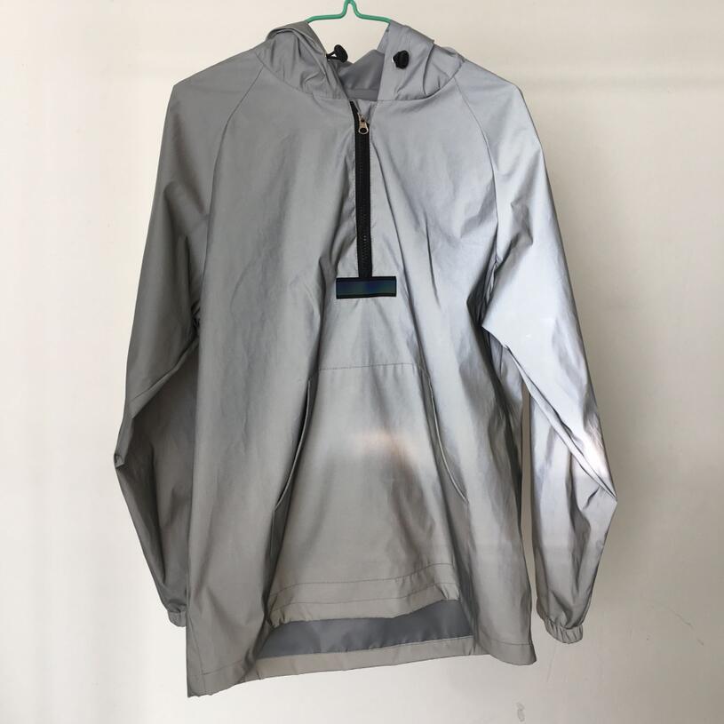 boy Autumn Winter Cross-Border Full Reflective Pullover Jacket European American Hip-Hop Street Dance Raglan Sleeve Coat Ins_voghion.com