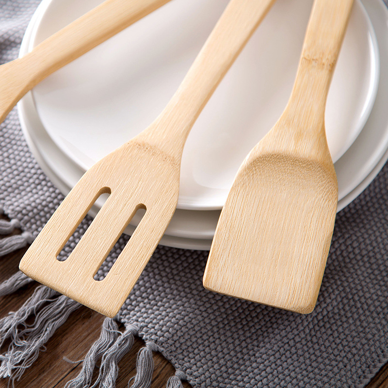 Cuchara de arroz sin pintar cuchara de arroz especial cocina arroz cuchara cocina espátula bambú al por mayor