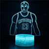 Creative night light, LED touch table lamp, suitable for import, 3D, remote control, Birthday gift