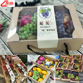 水果礼品盒现货包装天地盖空盒手提送礼高级礼盒透明家用通用批量