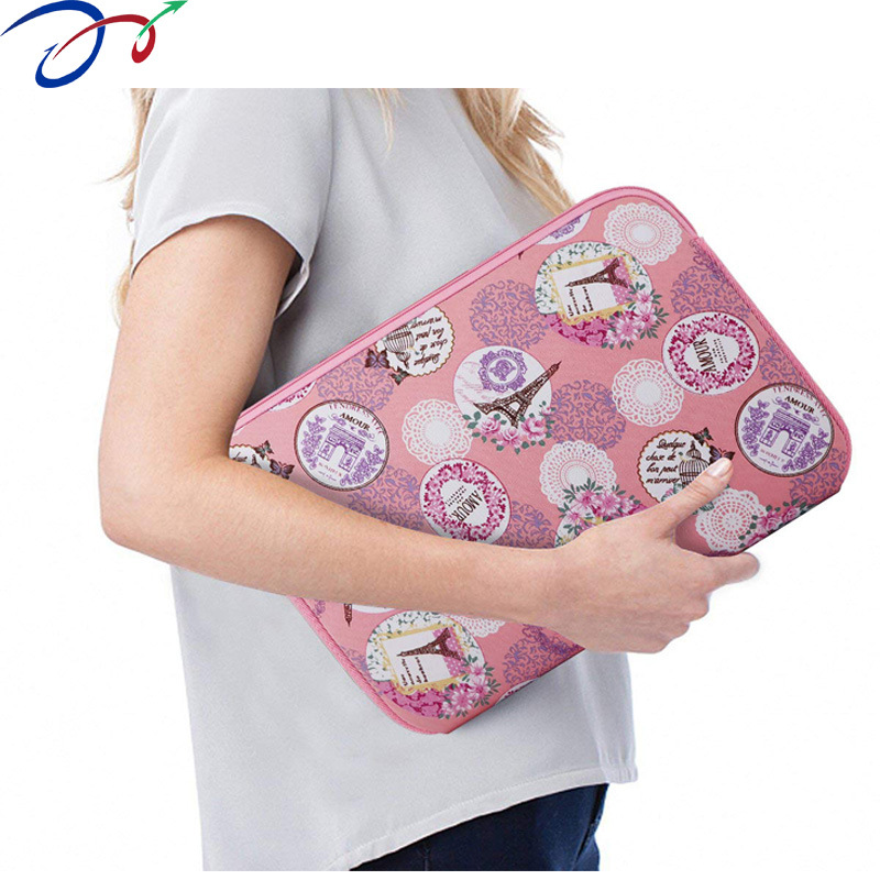 공장 직접 인쇄 15 인치 다이빙 소재 컴퓨터 라이너 가방 13.3 인치 저장 가방 노트북 가방 지퍼 가방