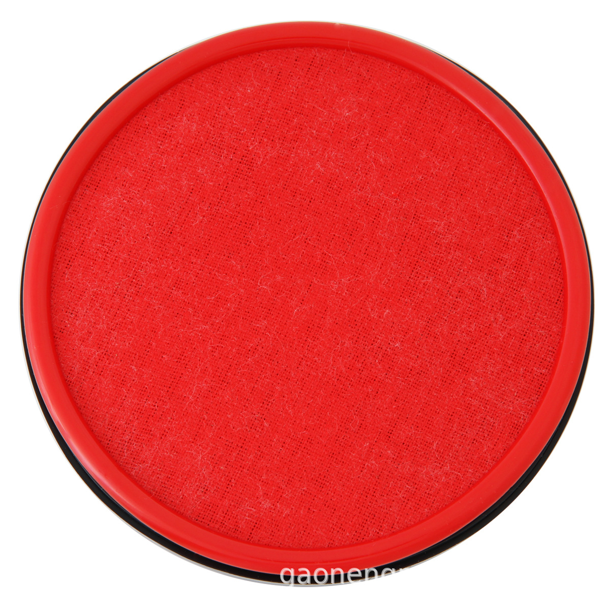Almohadilla de tinta roja a base de aceite Deli 9860/9859 en caja de hierro, almohadilla de tinta redonda para uso financiero, sello financiero. image 3
