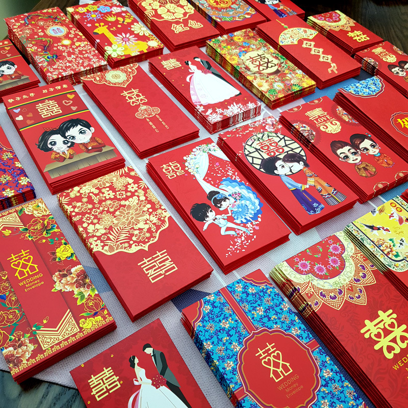 marry Red envelope currency Packets high-grade new year originality thickening personality originality Red envelopes wedding Wedding celebration wholesale