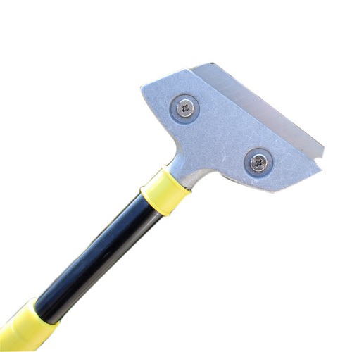Thickened steel pipe yellow and black percussion cleaning knife 30/60/90 long aluminum head wall glass cleaning blade and glue removal scraper