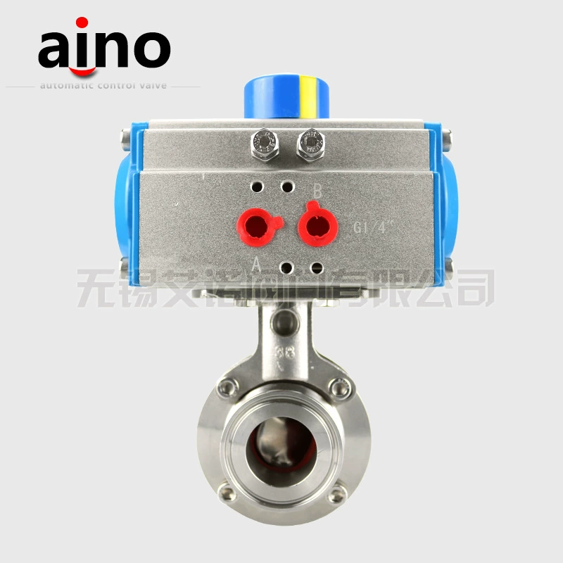 Enoch AD681Si пневматический быстросъемный Дроссельный клапан санитарный быстросъемный пневматический клапан 304 зажимного типа корпус клапана из нержавеющей стали