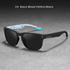 KDEAM new outdoor leisure polarizer inner printing colorful real film men's sunglasses KD1302